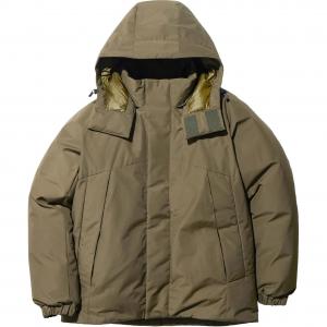 Пуховики женские с капюшоном Moderate Others Snow Peak, зеленый/зеленый