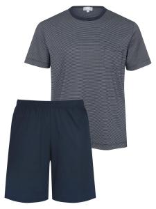 Mey Пижама короткая 'Bennison' в синем цвете