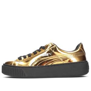 Кроссовки basket platform 'metallic gold' Puma, золотой