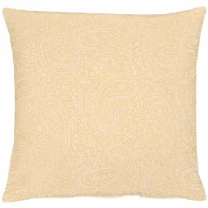 APELT декоративная подушка "7907 Uni Paisley", чехол с наполнителем, 1 шт 39х39 см, цвет apricot + unifarben