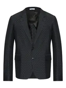 Блейзер с принтом Alexander McQueen, черный