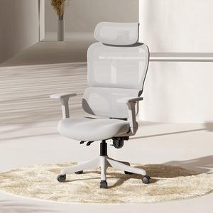 SIHOO M56C Gray эргономичное кресло с двойной спинкой, регулировкой высоты 6 см, плавным наклоном 145°, подставкой для ног и регулируемыми подлокотниками