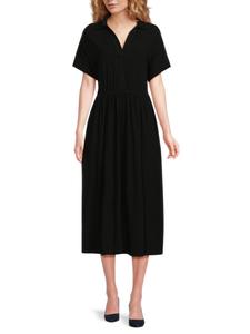 Платье-миди с принтом Renee C., черный