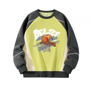 Детский свитшот Crew Neck Moderate WARRIOR, sky синий/h basketball shooting machine