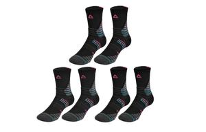 Высокие носки унисекс 3 пары PEAK, мятно-зелёный+белый розовый