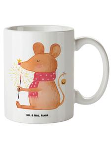 Кружка XL Мышка Рождество без слов в белом цвете Mr. & Mrs. Panda