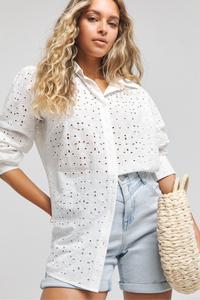 Рубашка-Бродери Simply Be, белый