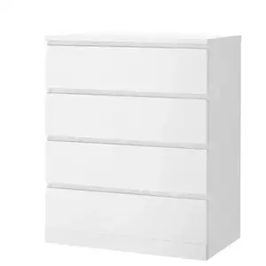 Yu Senyi Комод 60х30х100 см из массива дерева для спальни, 1 ящик, белый, экологичная плита e0, сборка на месте