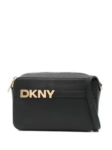 Сумка через плечо с логотипом DKNY, черный
