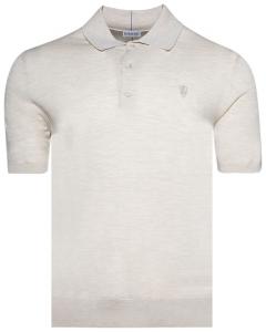 Поло Burberry Wool Polo Shirt 'Nutmeg', кремовый
