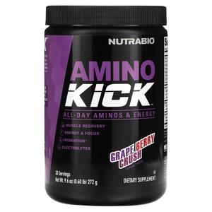 Добавка NutraBio Amino Kick Grape Berry Crush, 272 г