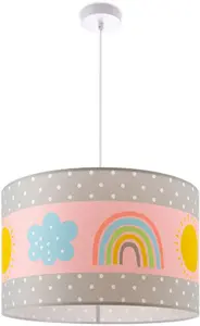 Подвесной светильник Paco Home "Cosmo 962" на 1 лампочку 45,5 см, Высота: 27 см, белый