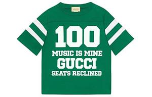 Детская футболка Gucci, зеленый