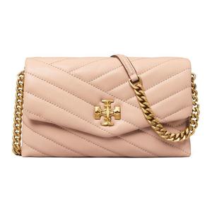 Сумка через плечо Kira из овчины миниатюрная женская розовая TORY BURCH