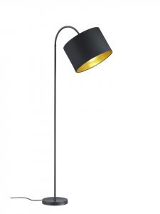 Trio Leuchten Напольная лампа HOSTEL в матово-черном цвете