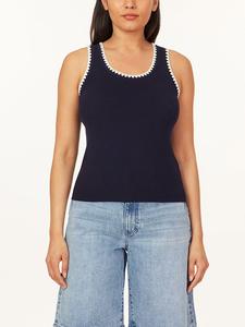 Топ Scotch & Soda, темно-синий/белый