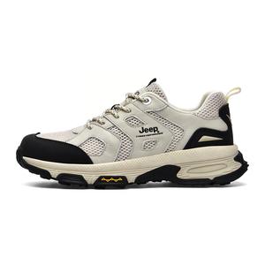 Jeep Песчаные мужские дышащие абразивостойкие низкие треккинговые туфли для альпинизма, цвет Sand