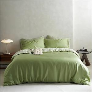 Generic Комплект постельного белья зеленый хлопковый
