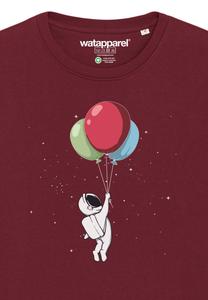 Толстовка LITTLE BALLOON ASTRONAUT watapparel, темно-красный