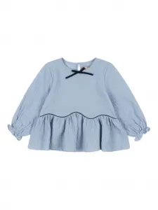 Блузка Ava с рюшами и бантом Konges Sløjd, синий