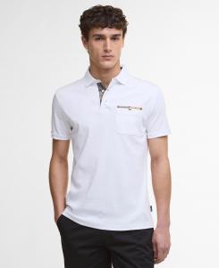 Рубашка-поло Barbour Corpatch Tailored Short-Sleeved, белый
