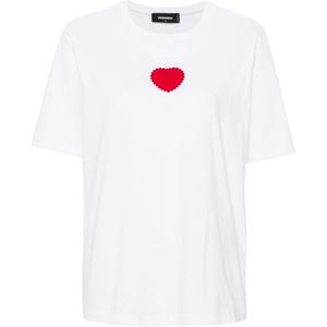 DSQUARED 2 Футболка Dsquared2 Velvet Heart Easy Fit