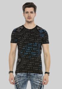 Футболка с принтом MIT LOGO PRINT Cipo & Baxx, черный