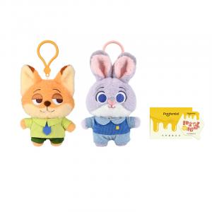 Disney Zootopia Джуди Ник Пантера Офицер Молния Финн Овца Вице-президент Куклы Плюшевый Кулон POTDEMIEL, Nick Judy Cute Pendant+Greeting Card+Envelope