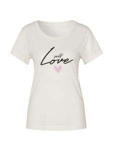 Пижама sOliver, цвет ecru, schwarz gemustert