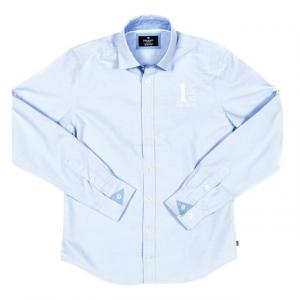 Рубашка с длинными рукавами и воротником с лацканами для мальчика hk301005 Hackett London, синий