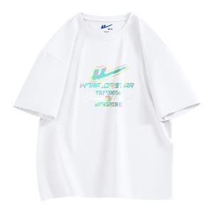 Футболка мужская с круглым вырезом тонкая WARRIOR, белый