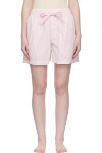 Tekla Розовые пижамные шорты из поплина