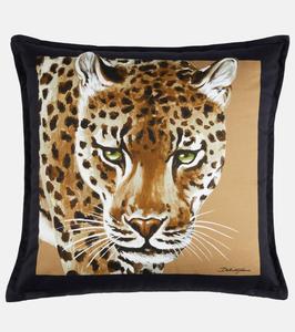 Подушка Leopardo Small из ткани canvas Dolce&Gabbana Casa, Leopardo Ecru