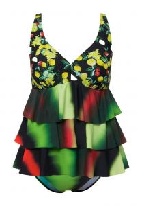 Бикини TANKINI SET TOP AND SLIP Ulla Popken, черный