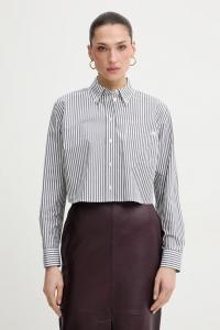 Хлопковая рубашка MICHAEL Michael Kors, черный