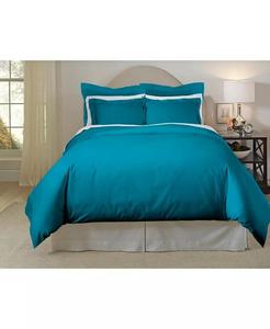 Наборы пододеяльников из однотонного хлопка плотностью 620 нитей Pointehaven, синий