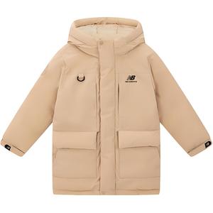 Детская куртка-пуховик New Balance, бежево-желтая