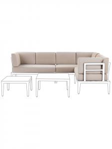 Beliani Набор из 12 наволочек для подушек RIMA III бежевого цвета