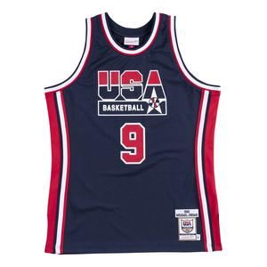 Джерси Mitchell & Ness Team USA 1992 Jerseys 'Michael Jordan 9', темно-синий