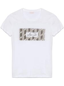 Футболка с кристаллами LIU JO, белый