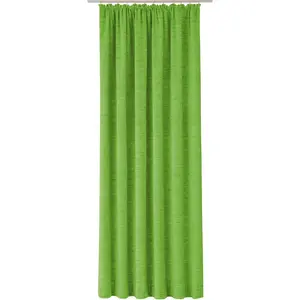 Штора Trondheim B с шторной лентой, 1 шт., по размеру Wirth, Apfelgrün