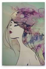 Картина на холсте A.S. Création Lady 3 цвет buntgrünviolettschwarz