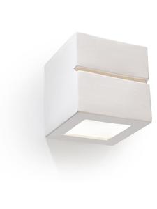 Настенный светильник LEO LINE из керамики, квадратной формы, направление света вверх и вниз, ОТЛИЧНЫЕ ЛАМПЫ