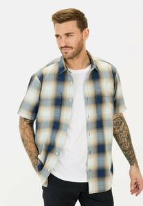 Рубашка KURZARM MIT KAROMUSTER camel active, синий