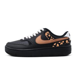 Nike Кроссовки для скейтбординга Gamma Force Brown Leopard, устойчивые к истиранию, низкие, унисекс, коричневый