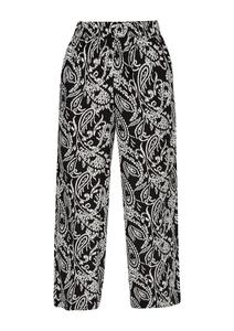 s.Oliver Широкие брюки в черном цвете