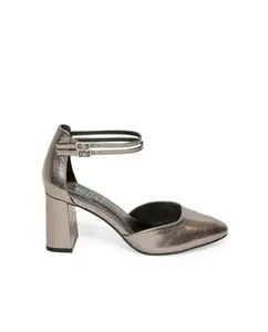 Туфли Мери Джейн металлик Sfera, темно-серый