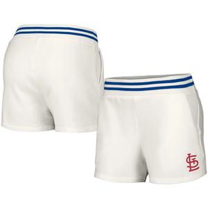 Женские белые шорты с карманами Tri-Blend в стиле Lusso St. Louis Cardinals Maeg