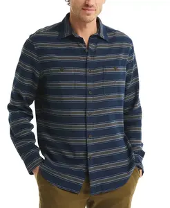 Мужская рубашка с прямым воротником в клетку Nautica, синий