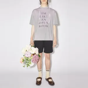 Acne Studios Футболка Unisex Gray Crew Neck Moderate Straight Fit